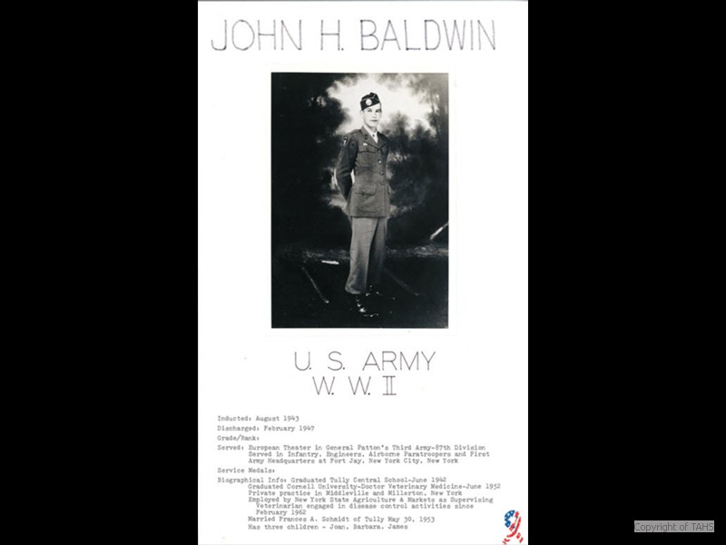 John Baldwin's Picture & Service Record